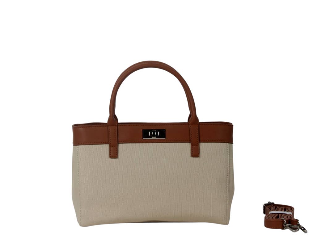 SAC À MAIN AVEC BANDOULIÈRE.