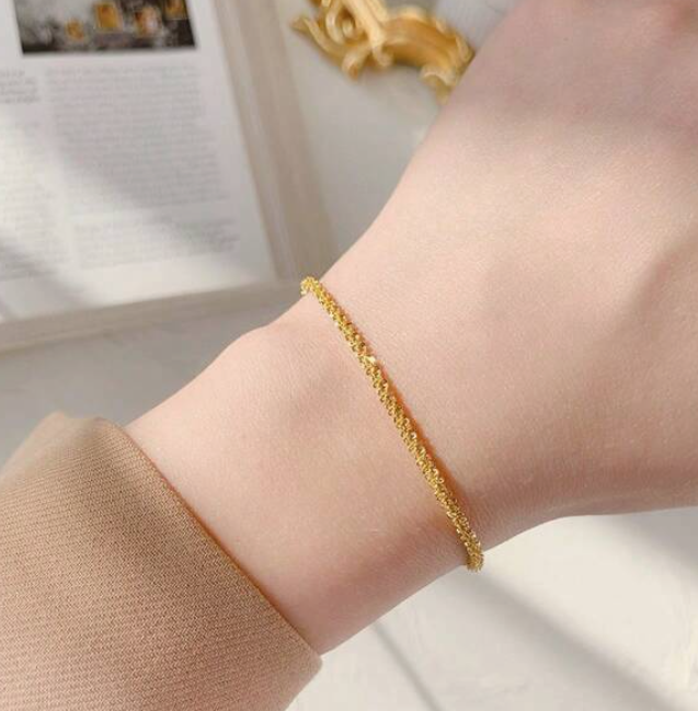 Bracelet chaîne plaqué Or 14 carats