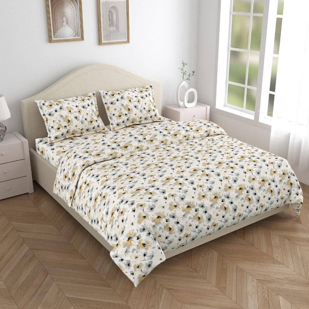 Parure de lit ultra-douce en coton – Lit double & Queen