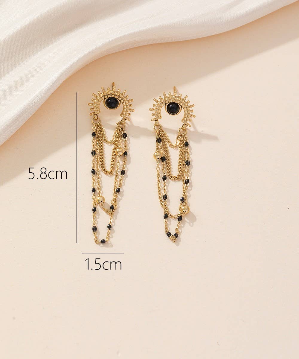 Boucles d’oreilles à clou en acier inoxydable