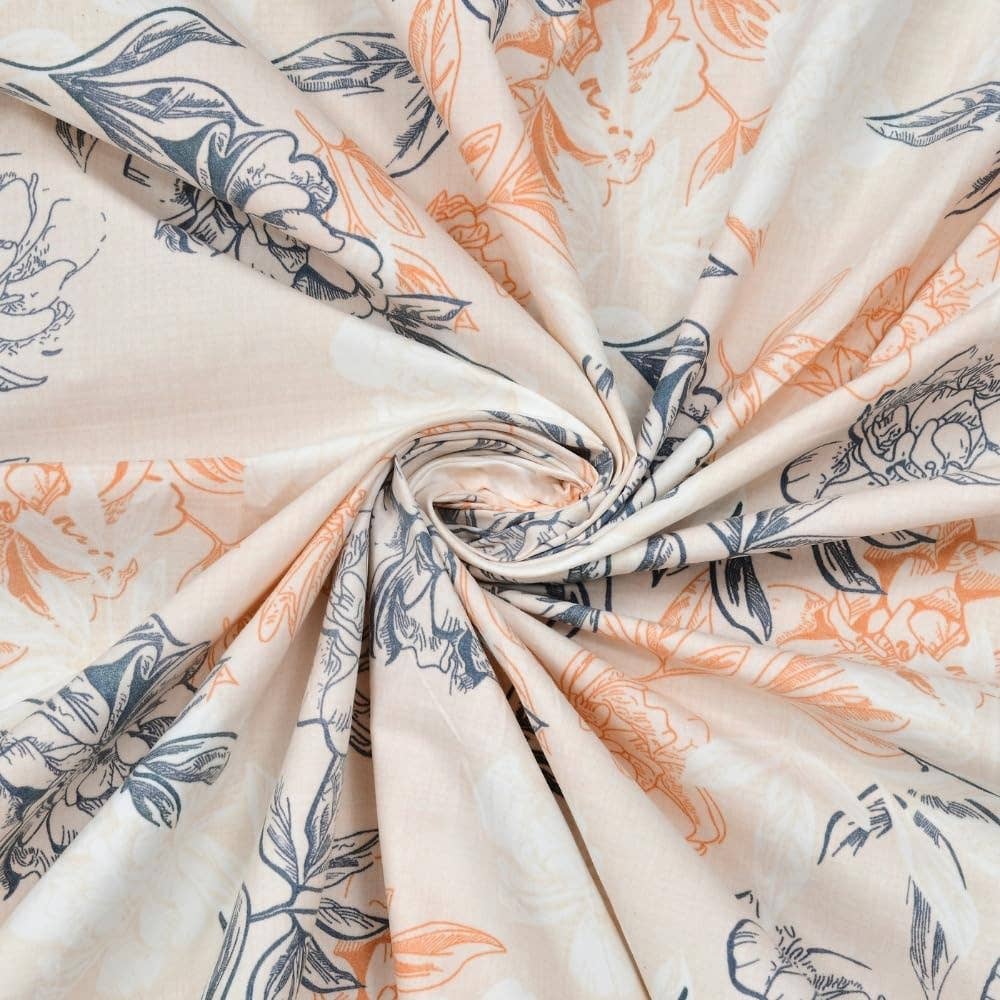 Parure de lit ultra-douce en coton – Drap plat double & Queen