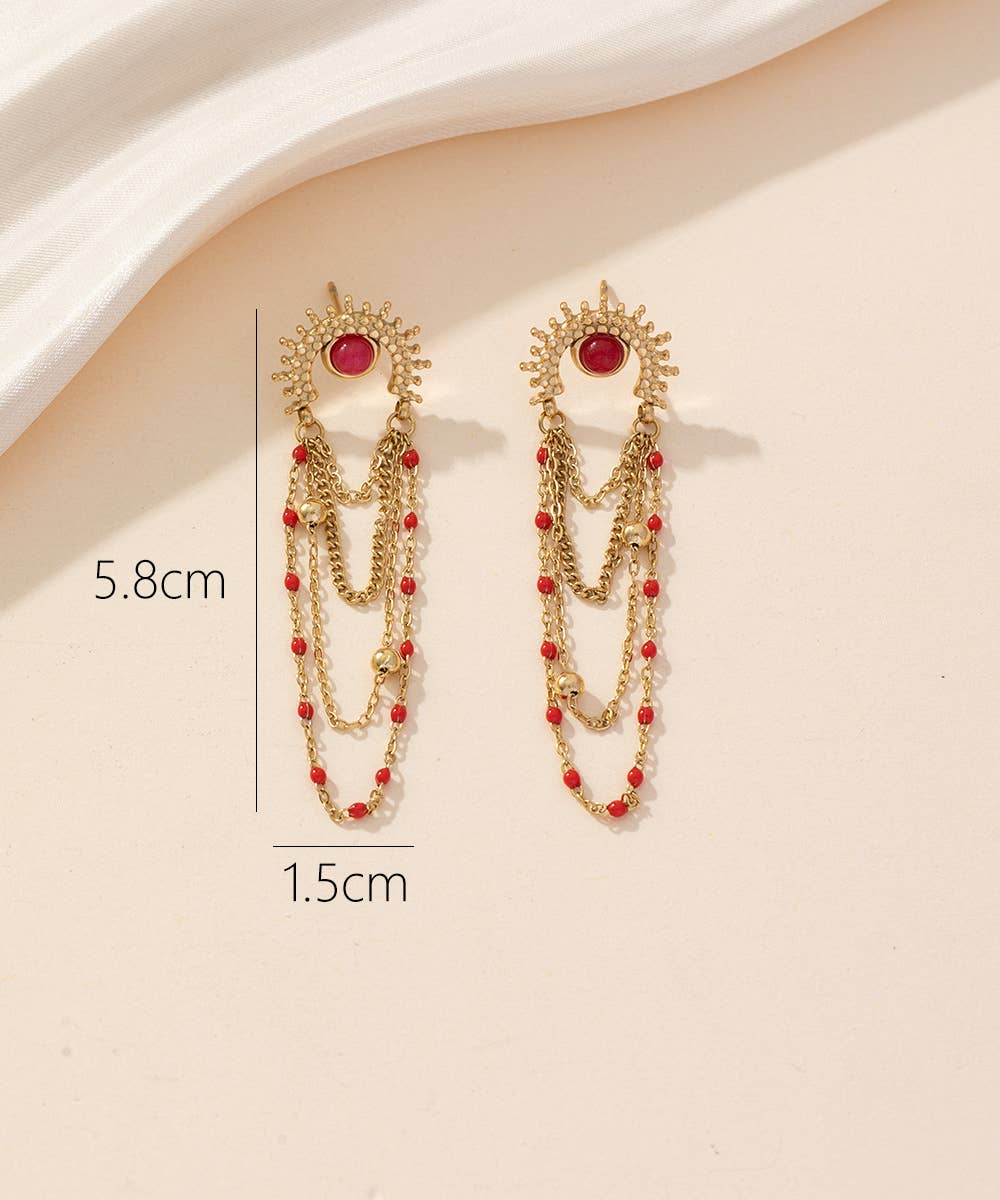 Boucles d’oreilles à clou en acier inoxydable