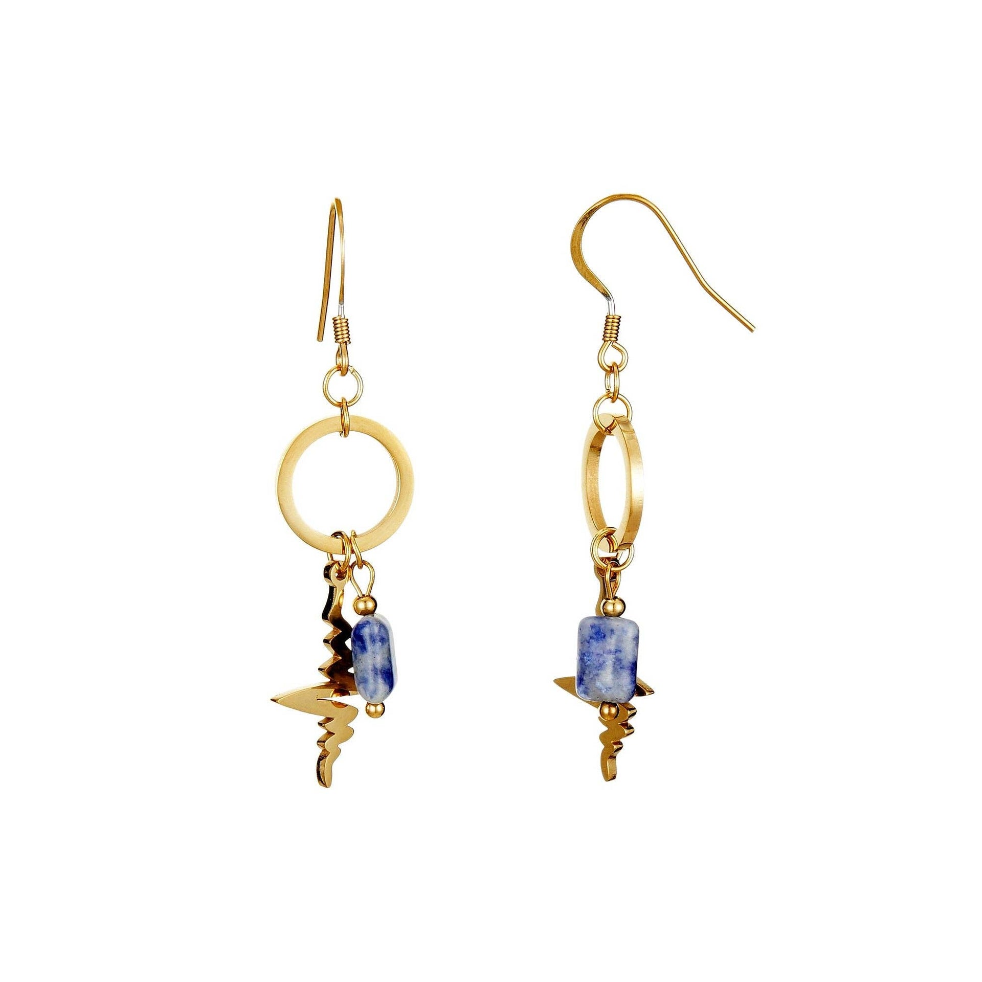 Boucle d'oreille crochet Ursina en acier inoxydable