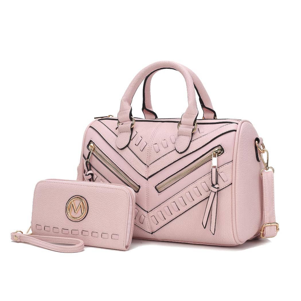 Sac à main Lara en cuir végétalien pour femmes avec portefeuille