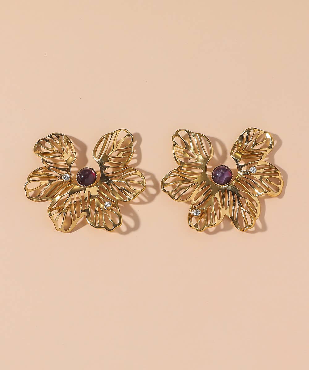 Boucles d'oreilles à Clou en Acier Inoxydable