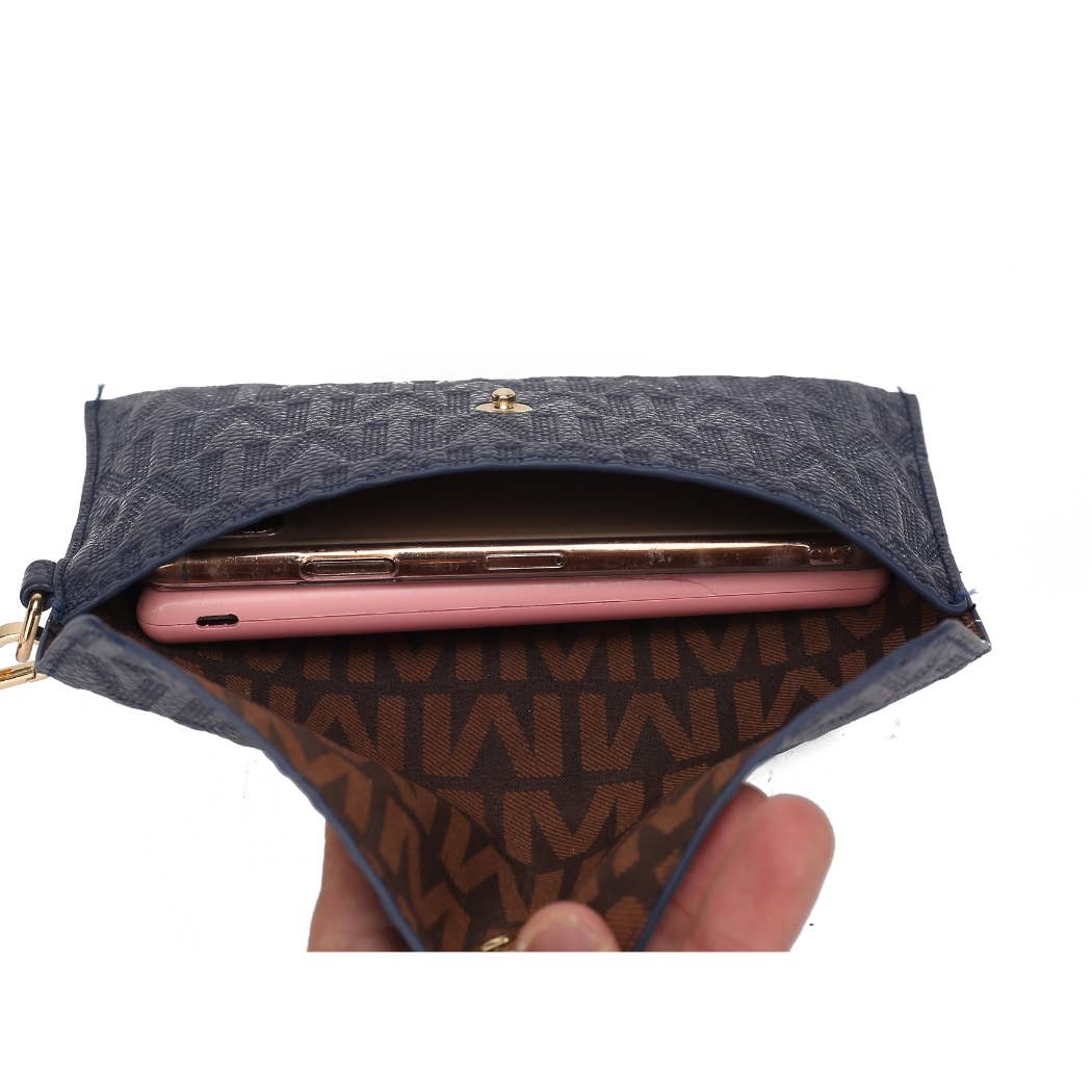 Sac à main Edelyn embossé Signature 4 pièces pour femmes