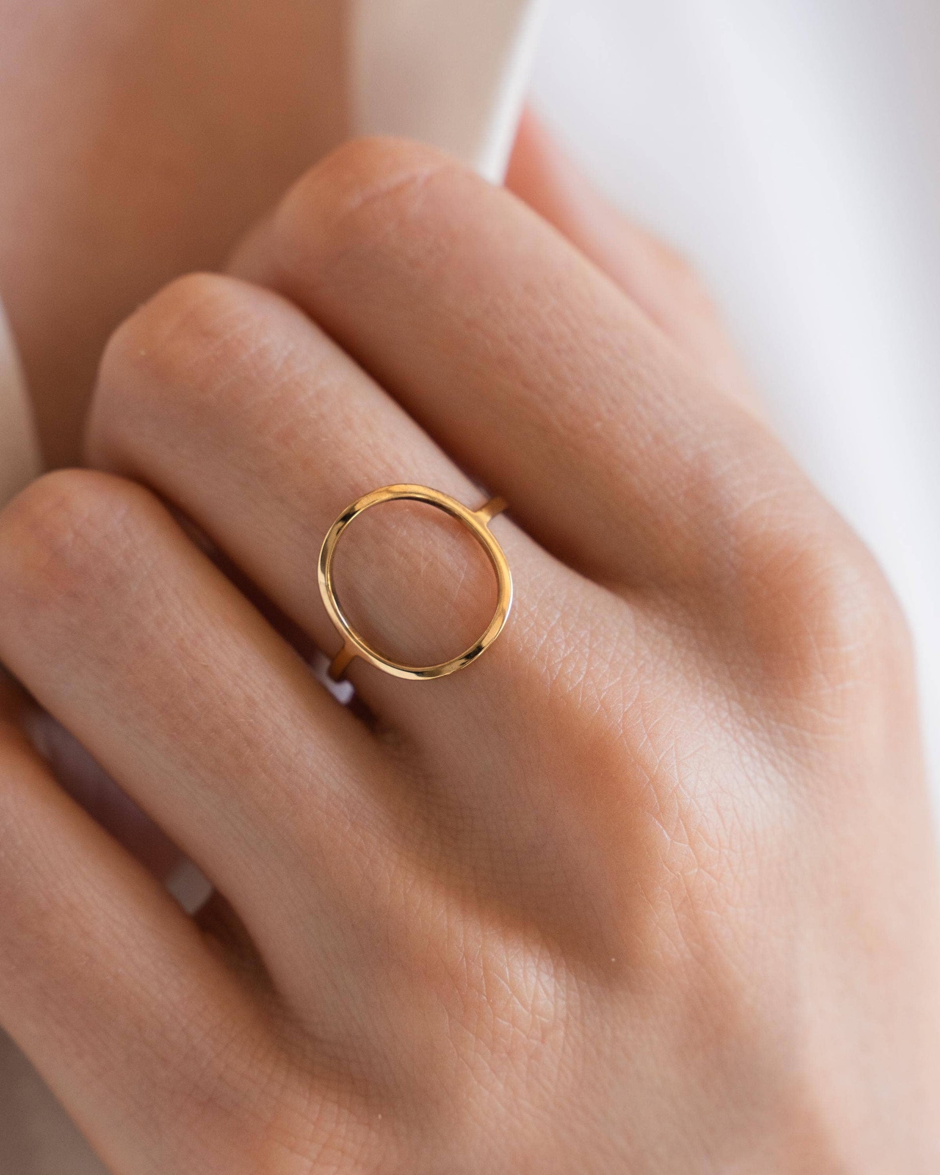 Bague fine femme acier inoxydable cercle
