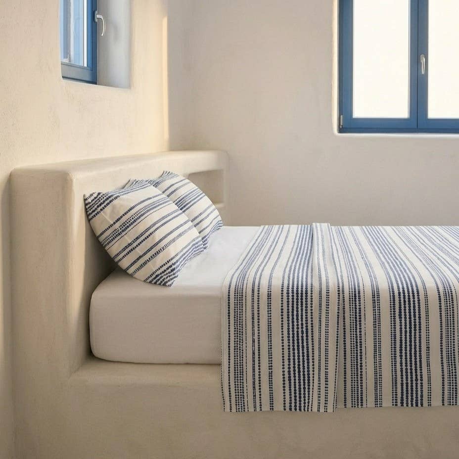 Parure de draps imprimée 100 % coton 3/4 pièces ÉCAILLE