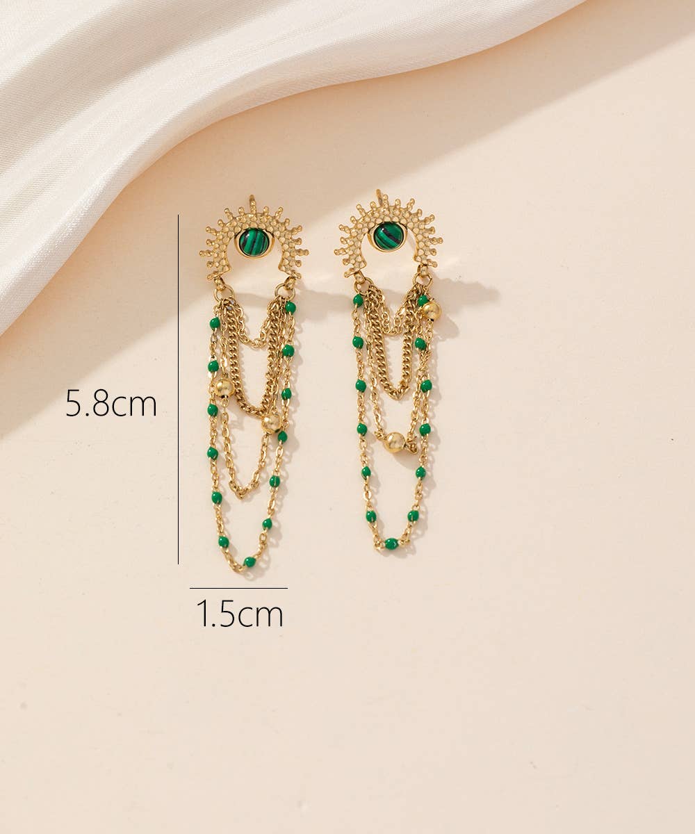 Boucles d’oreilles à clou en acier inoxydable