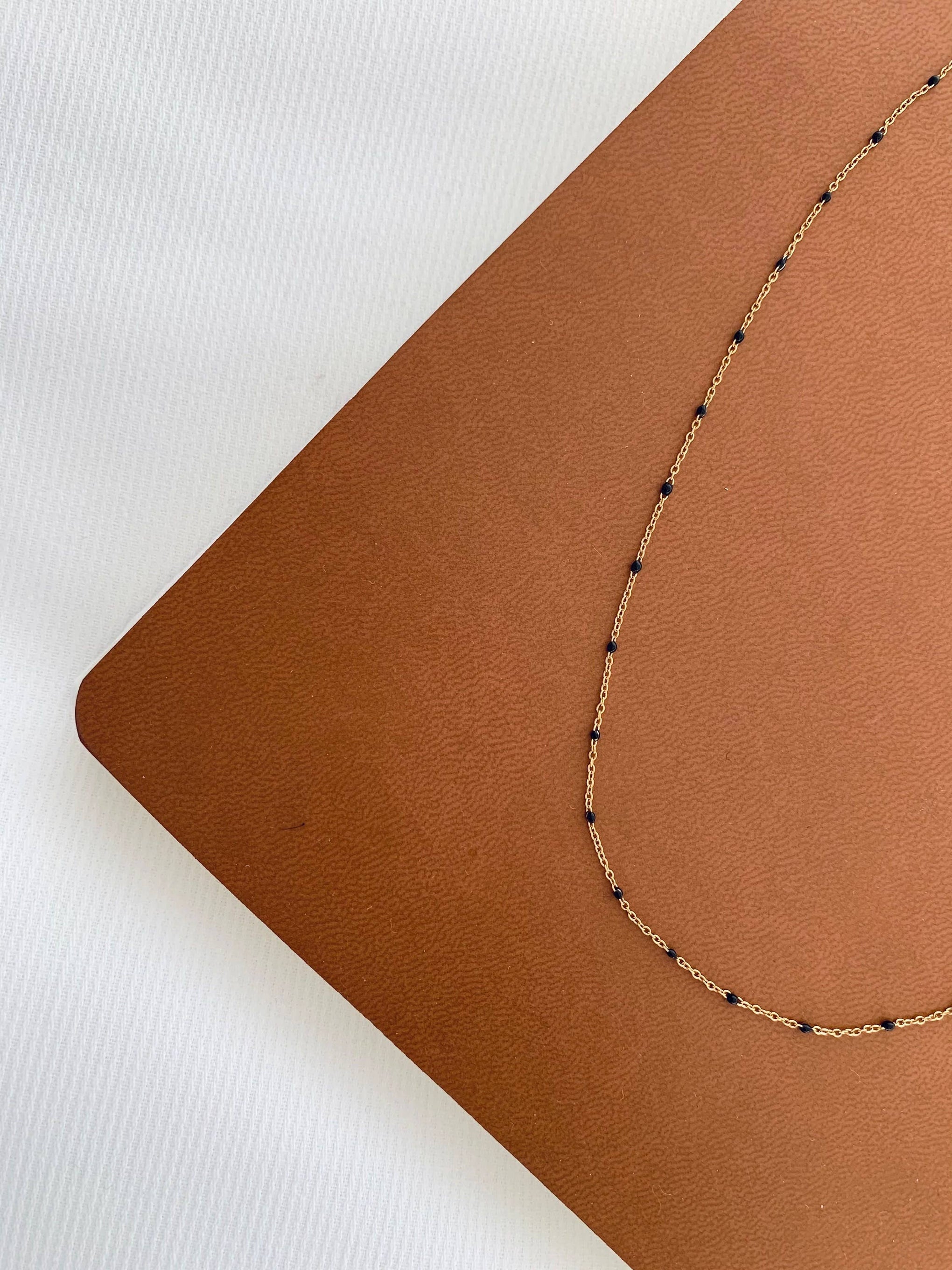 Collier acier inoxydable chaine boule