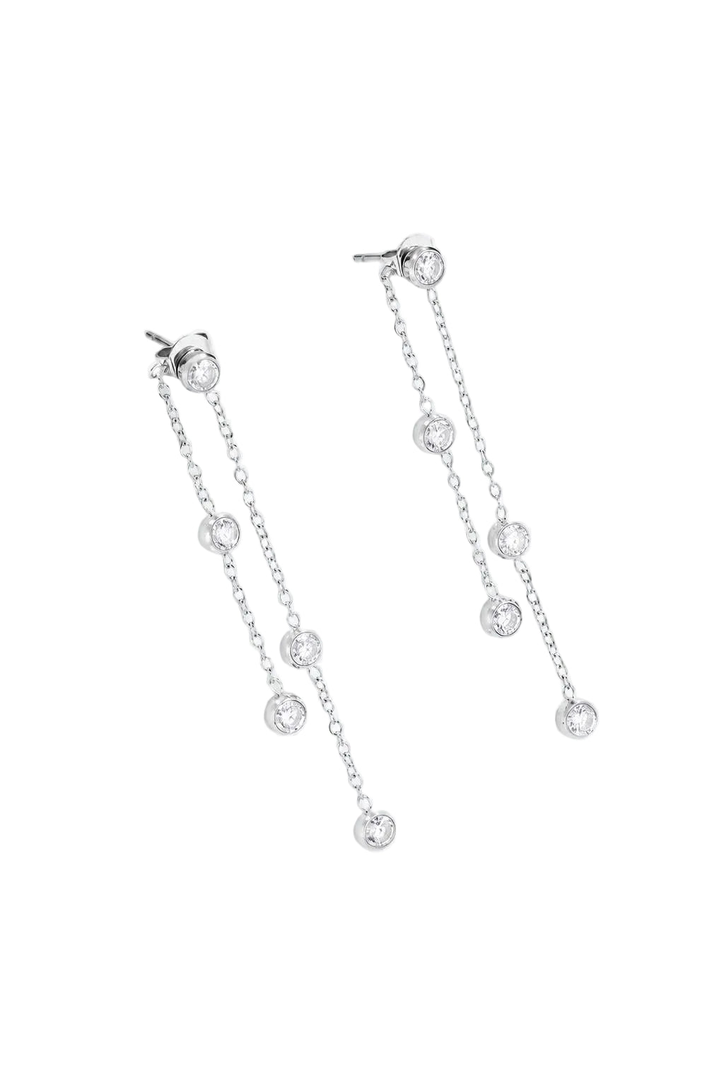 Boucles d'oreilles chaine en acier inoxydable