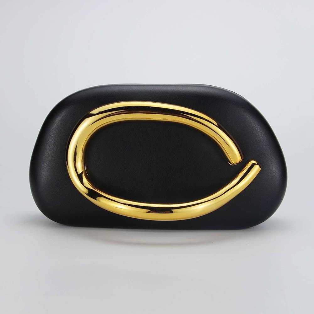 Pochette de soirée acrylique en forme de coquillage pour femme