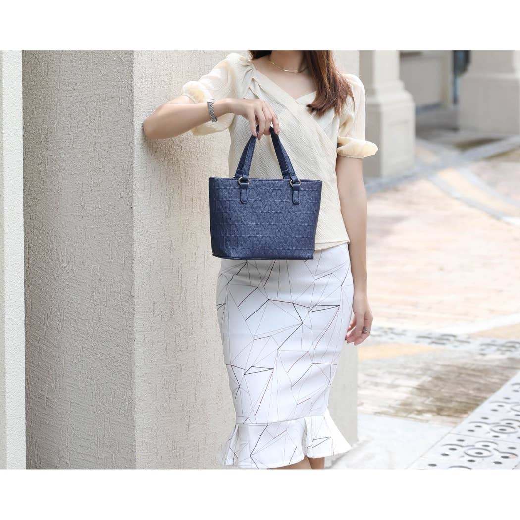 Sac à main Edelyn embossé Signature 4 pièces pour femmes
