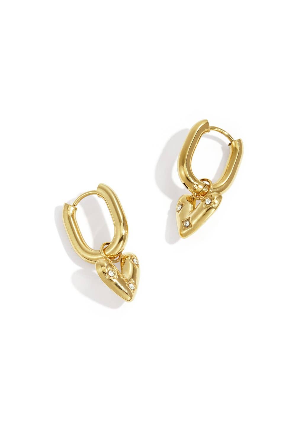 Boucles d'oreilles Cœurs Or 14k