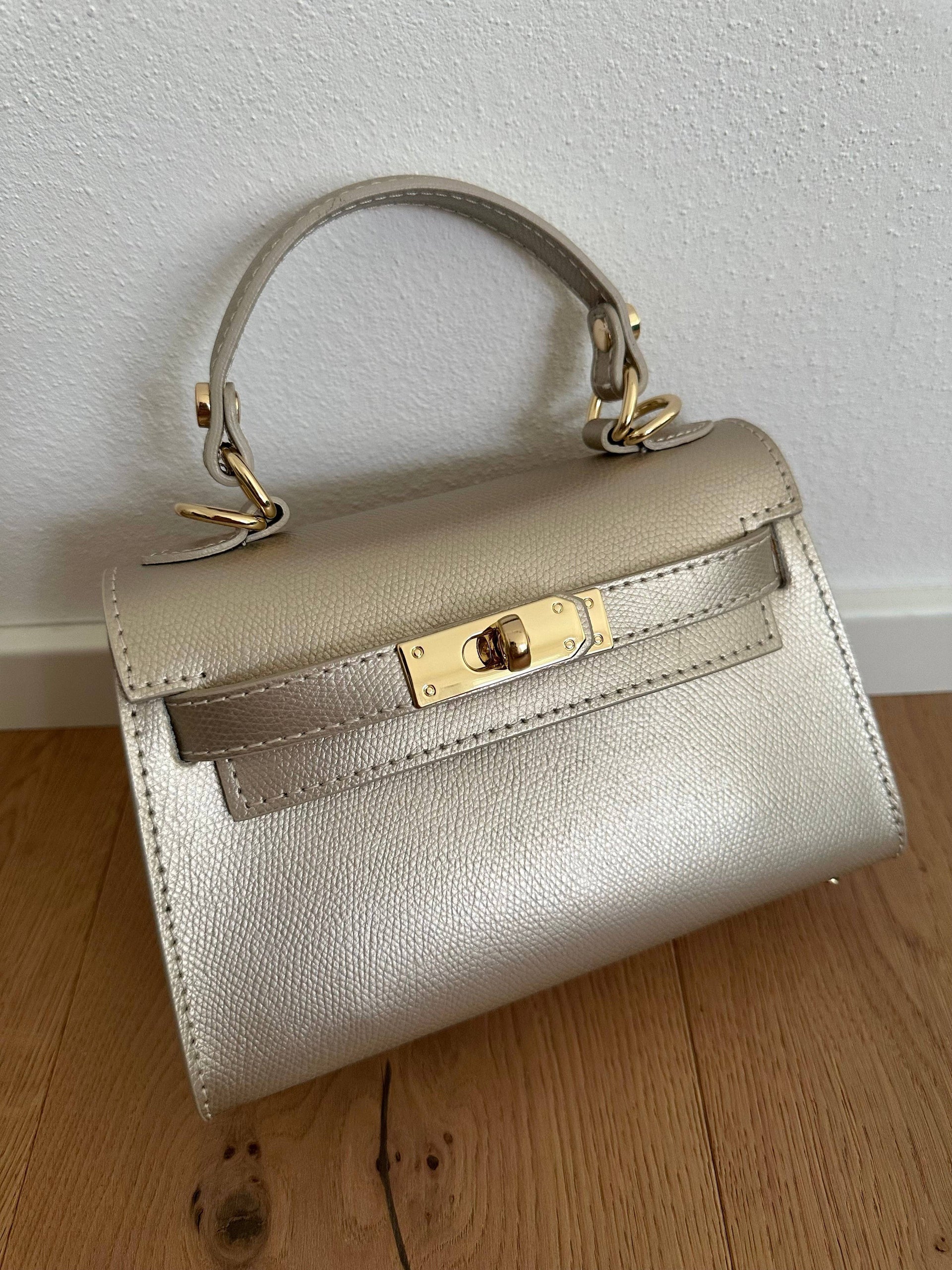 Sac à main MINI K en cuir véritable