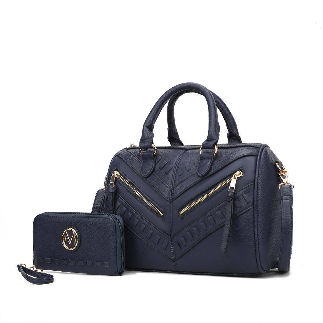 Sac à main Lara en cuir végétalien pour femmes avec portefeuille