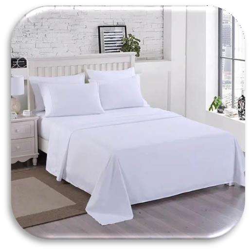 Drap en percale blanc T200 – 100 % coton mercerisé et sanforisé
