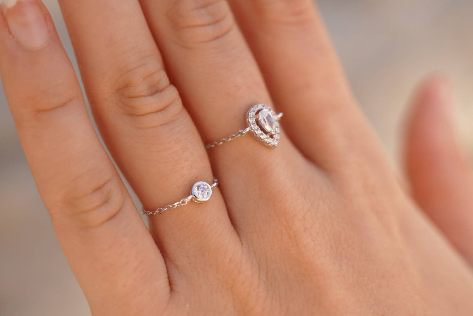 Bague femme argent 925 brillant zirconium