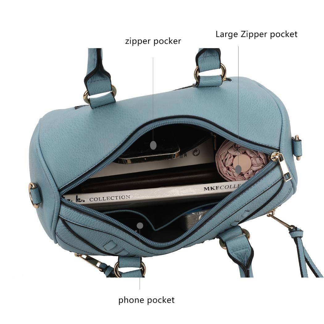 Sac à main Lara en cuir végétalien pour femmes avec portefeuille