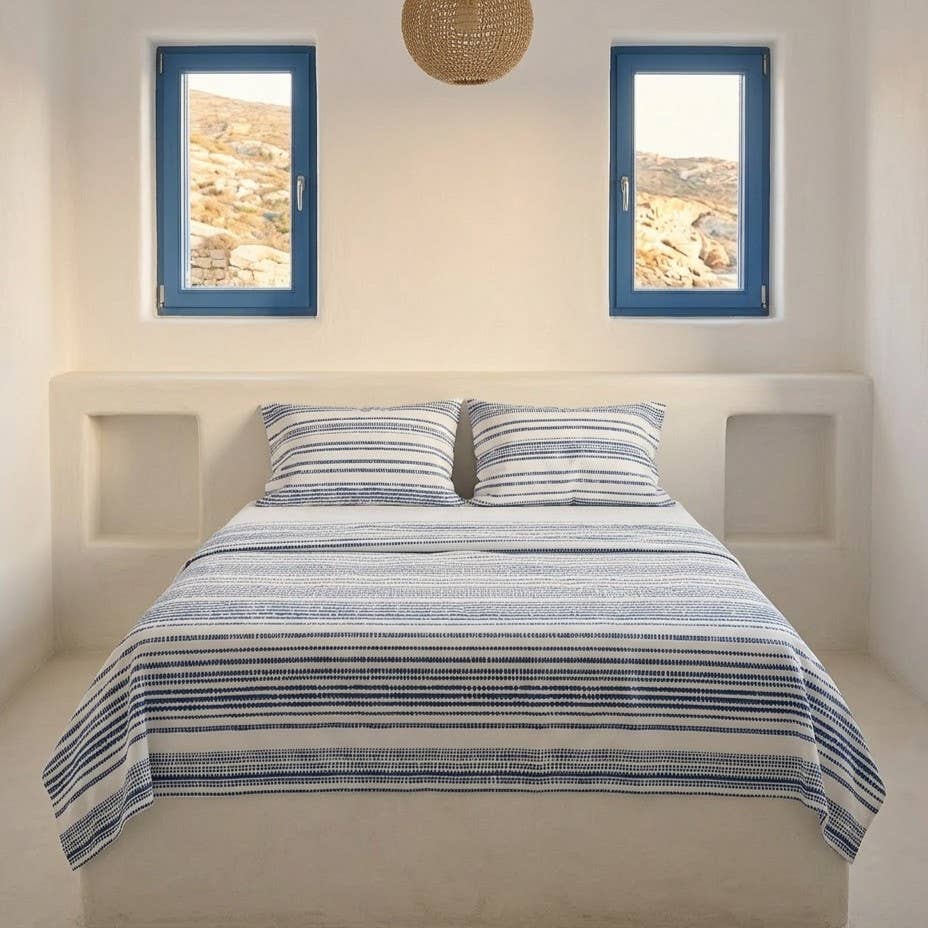Parure de draps imprimée 100 % coton 3/4 pièces ÉCAILLE