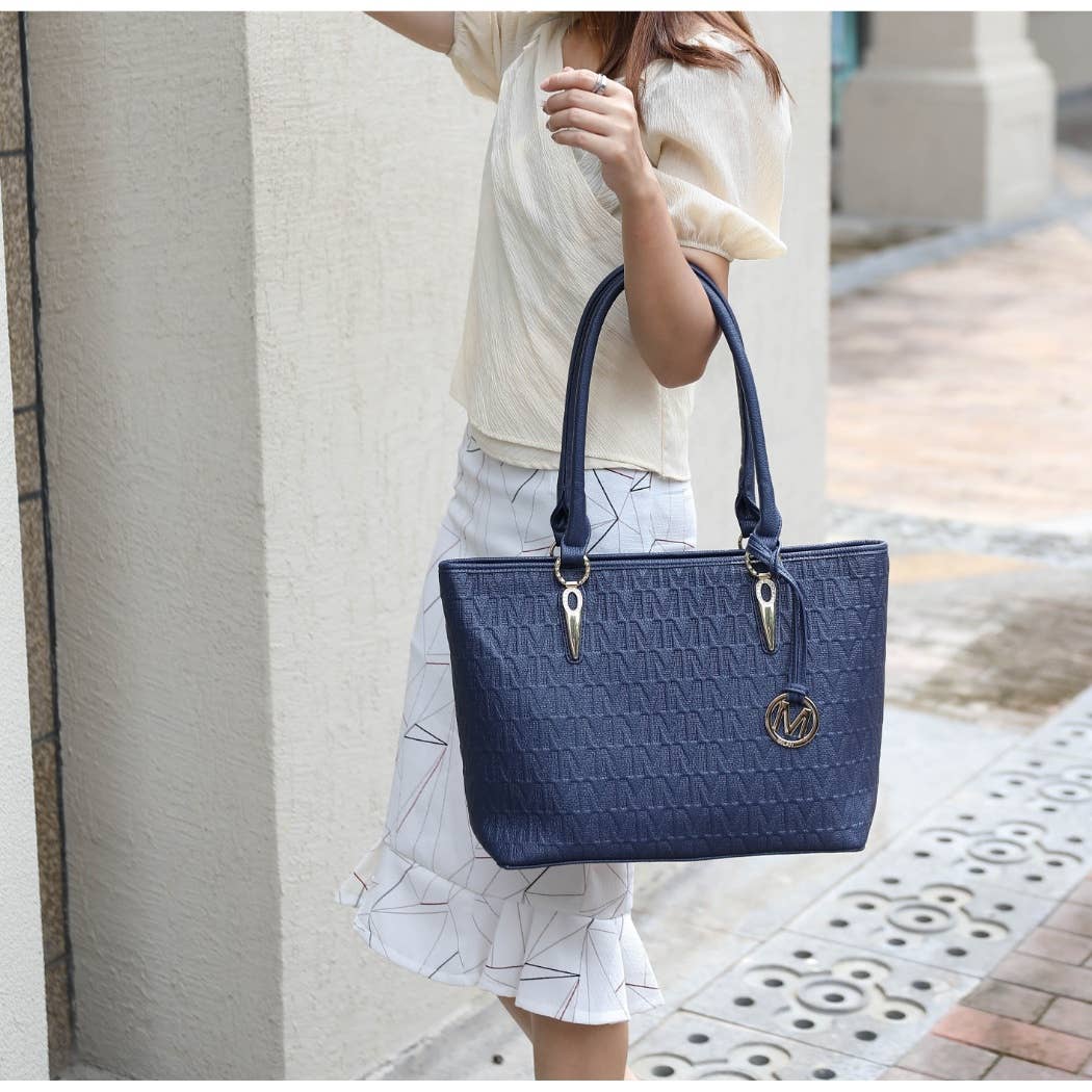 Sac à main Edelyn embossé Signature 4 pièces pour femmes