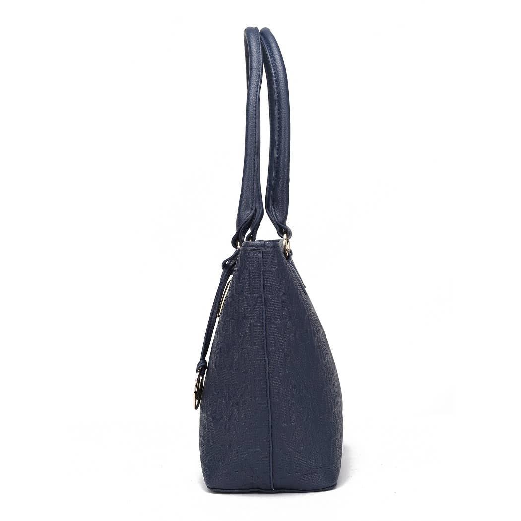 Sac à main Edelyn embossé Signature 4 pièces pour femmes