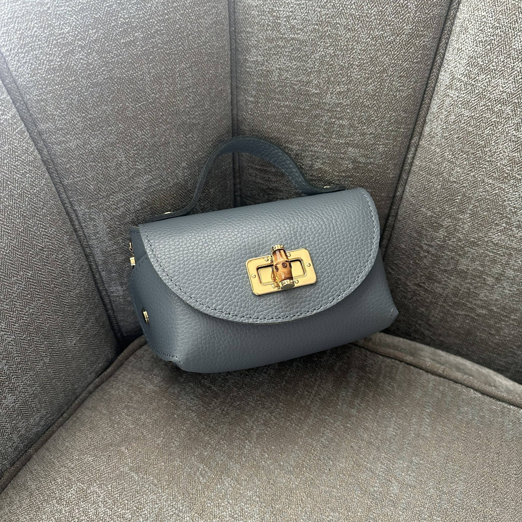 Mini-sac Ginevra en cuir véritable martelé