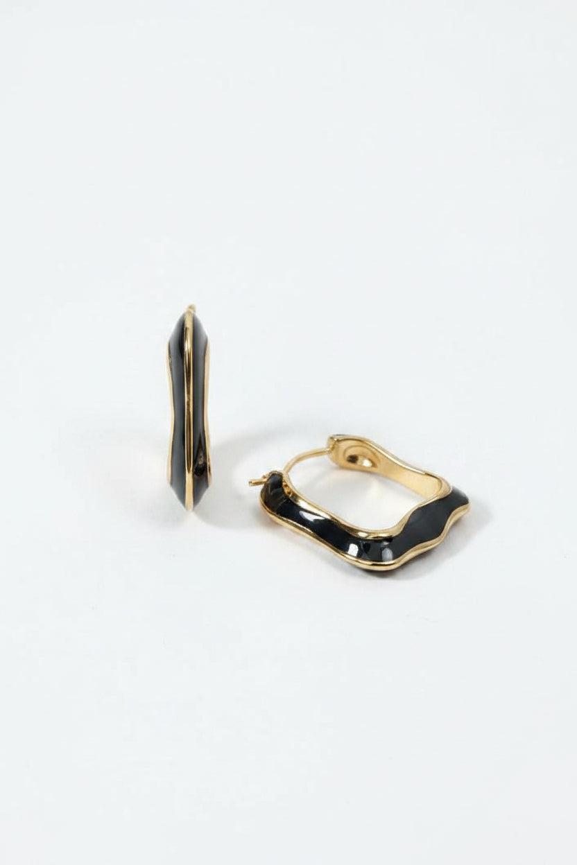 Boucles d’oreilles créoles minimalistes en acier inoxydable