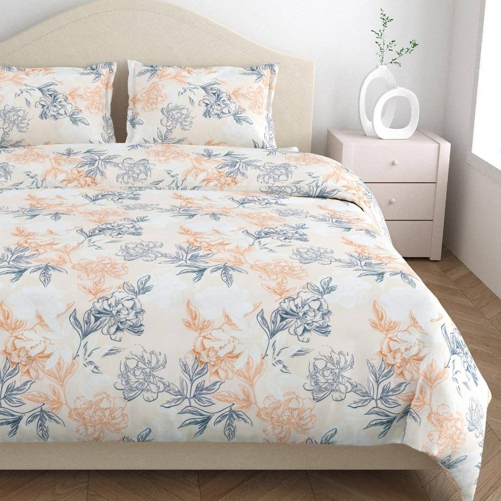 Parure de lit ultra-douce en coton – Drap plat double & Queen
