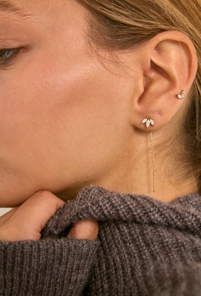 Boucles d'oreille en acier inoxydable