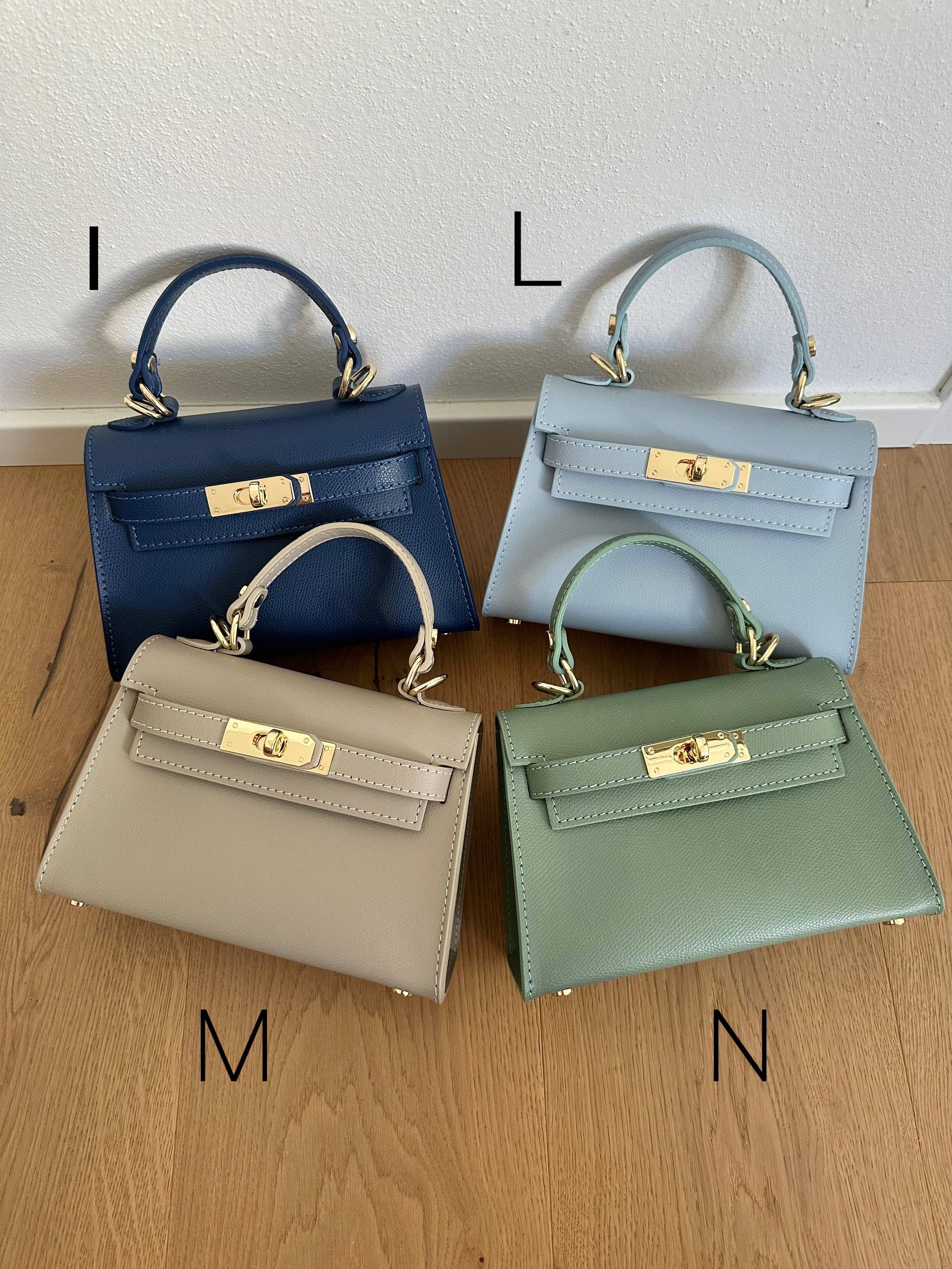 Sac à main MINI K en cuir véritable