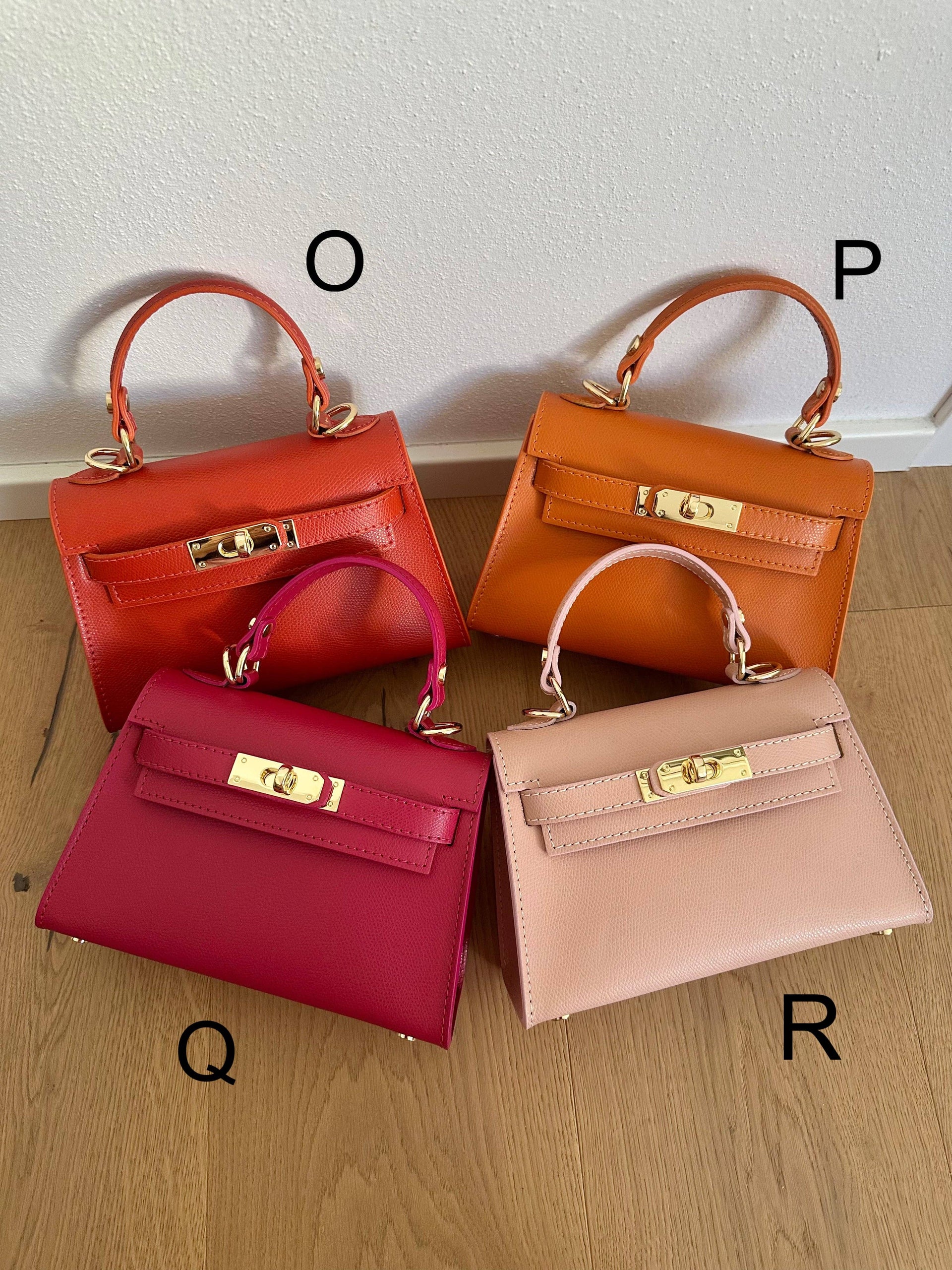 Sac à main MINI K en cuir véritable