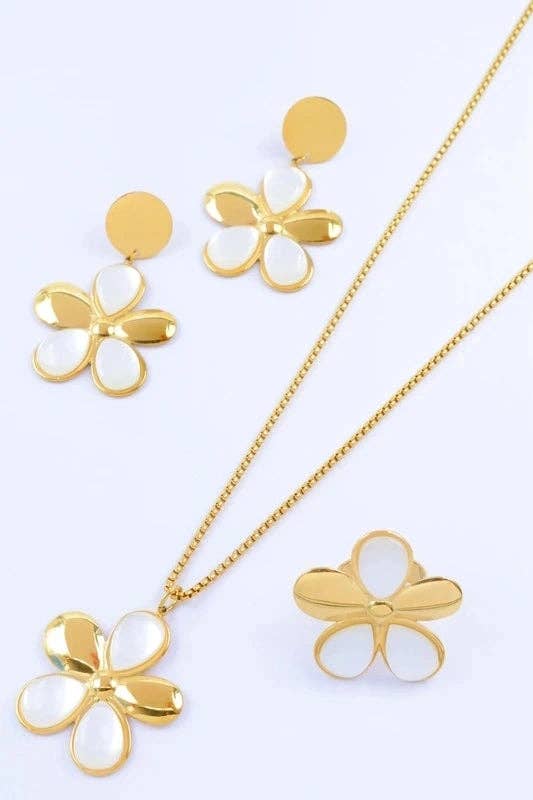 Parures en acier inoxydable, Plaquée Or 14K