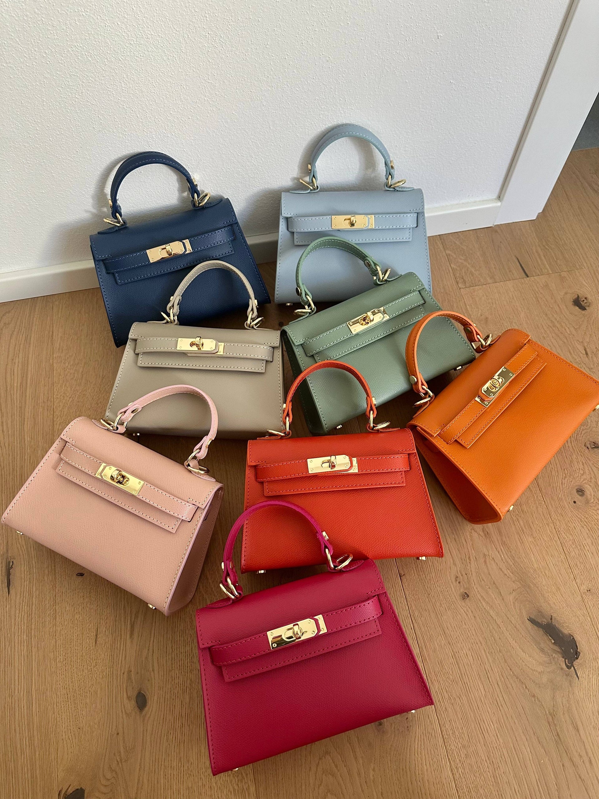 Sac à main MINI K en cuir véritable