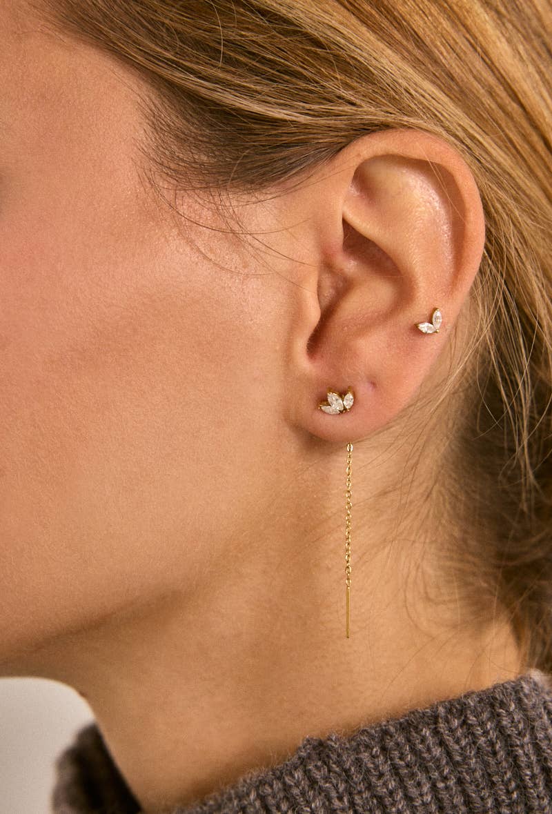 Boucles d'oreille en acier inoxydable