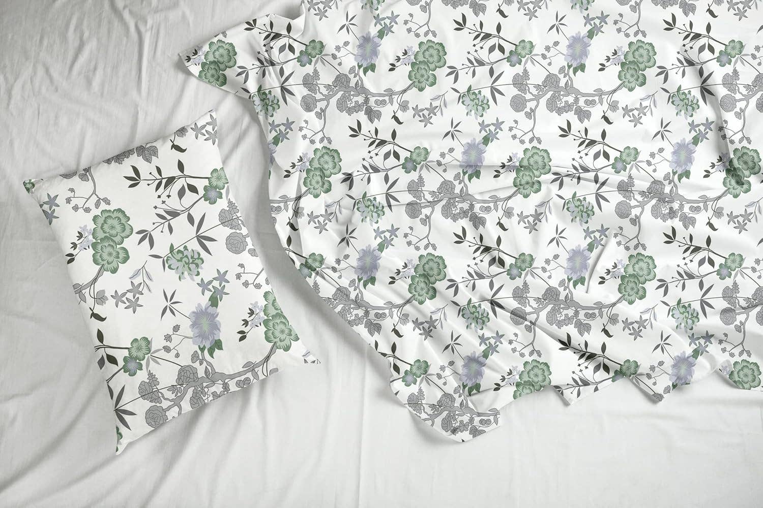 Ensemble de literie 100 % coton – Lit double, 144 TC