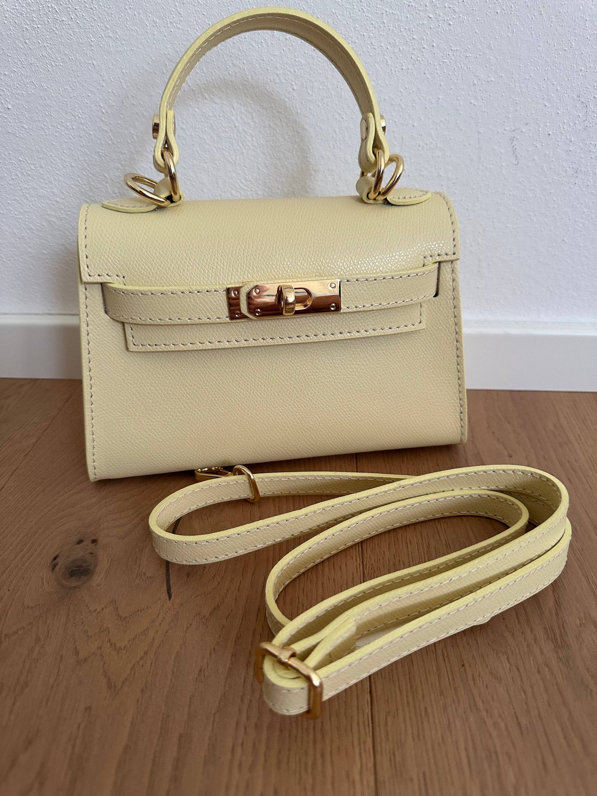 Sac à main MINI K en cuir véritable