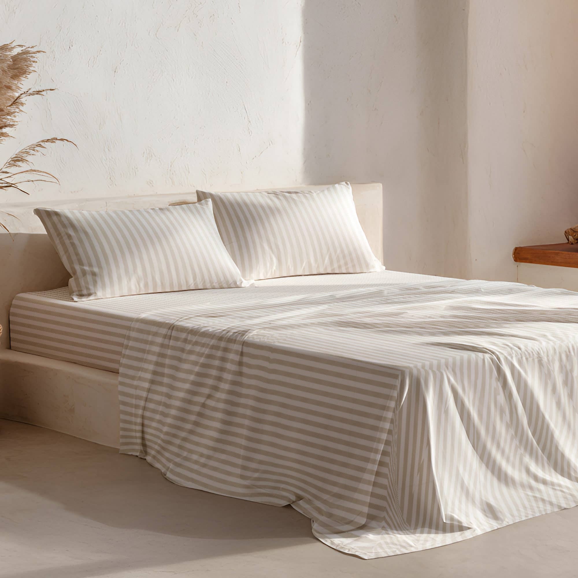Ensemble de draps 100 % coton 3/4 pièces NUVIA:  / 180x200