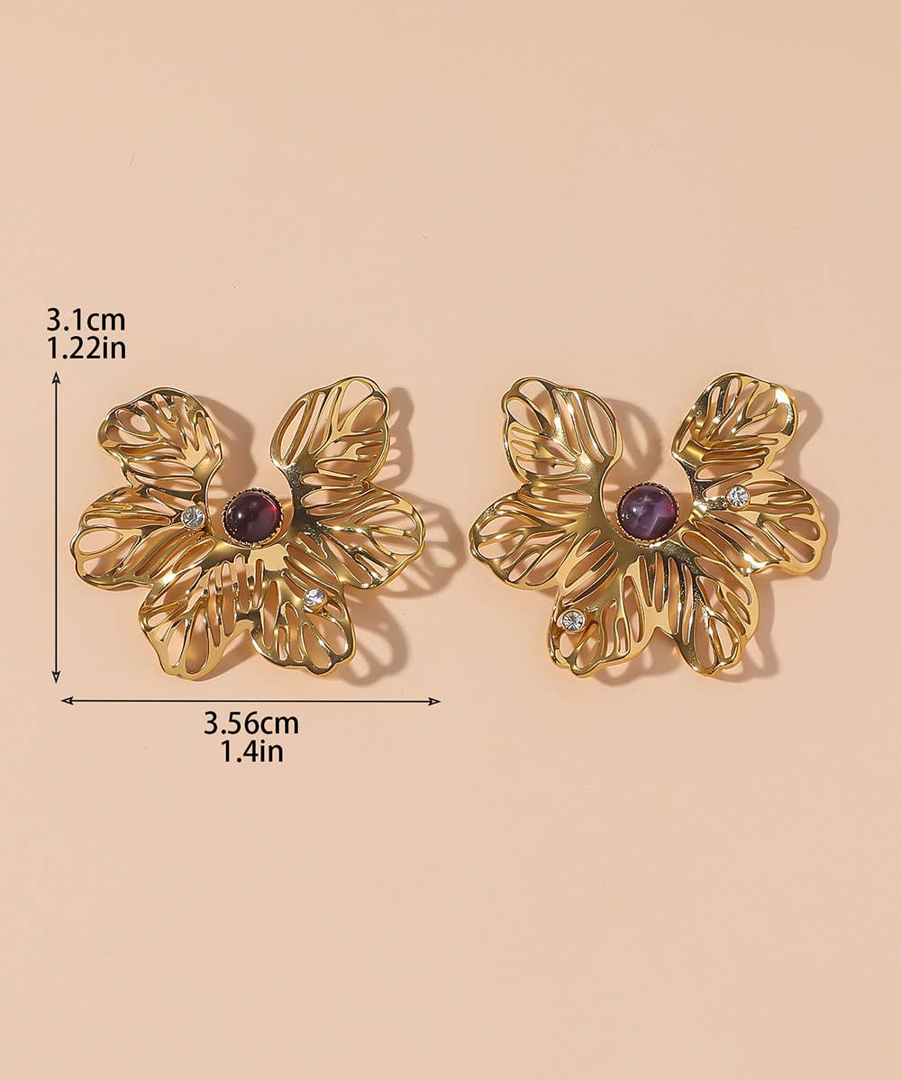 Boucles d'oreilles à Clou en Acier Inoxydable