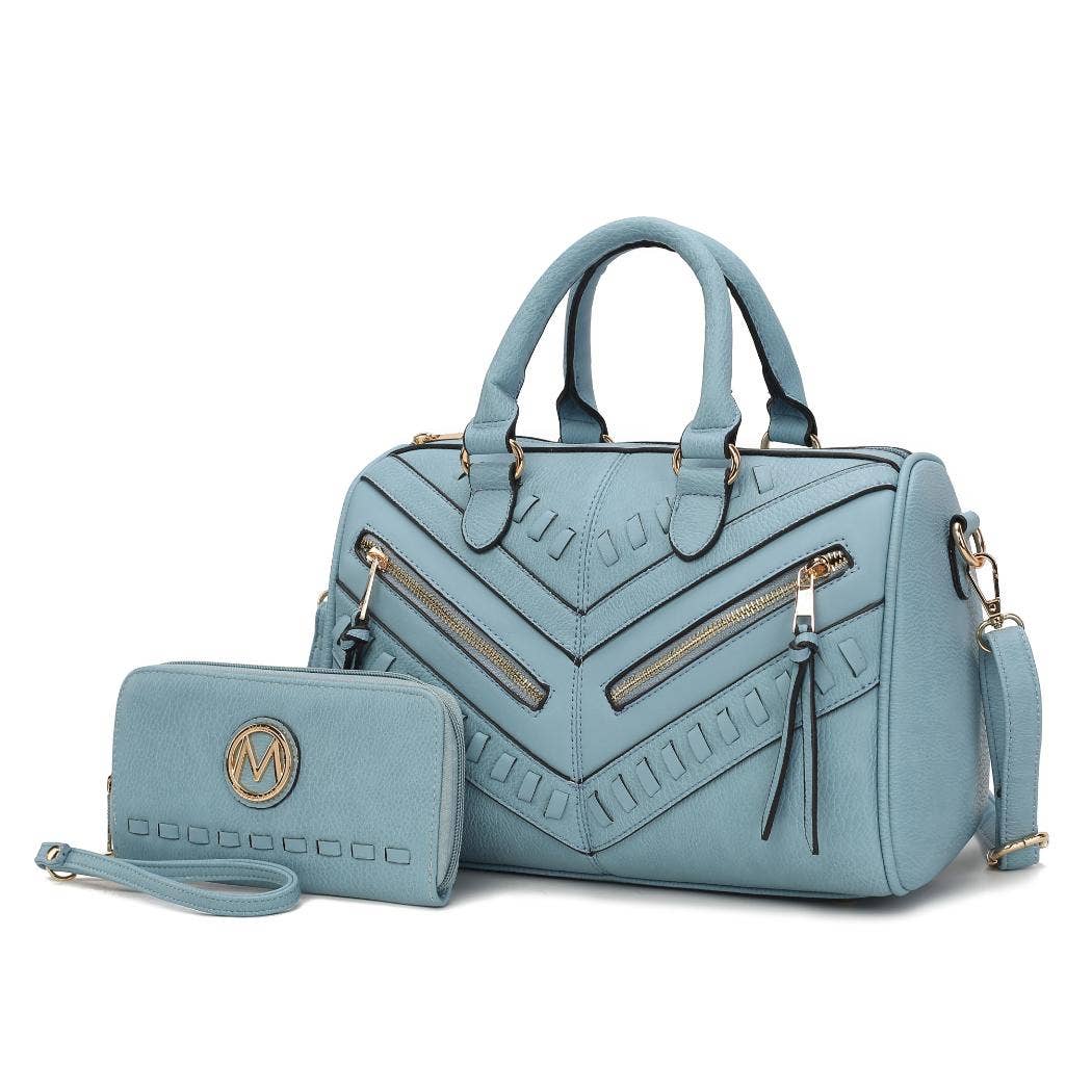 Sac à main Lara en cuir végétalien pour femmes avec portefeuille