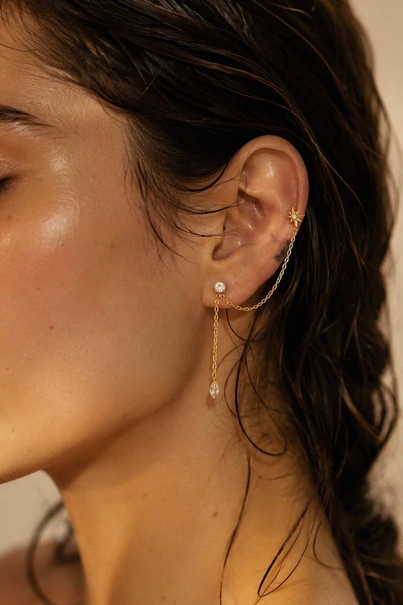 Boucles doubles étoile en acier inoxydable