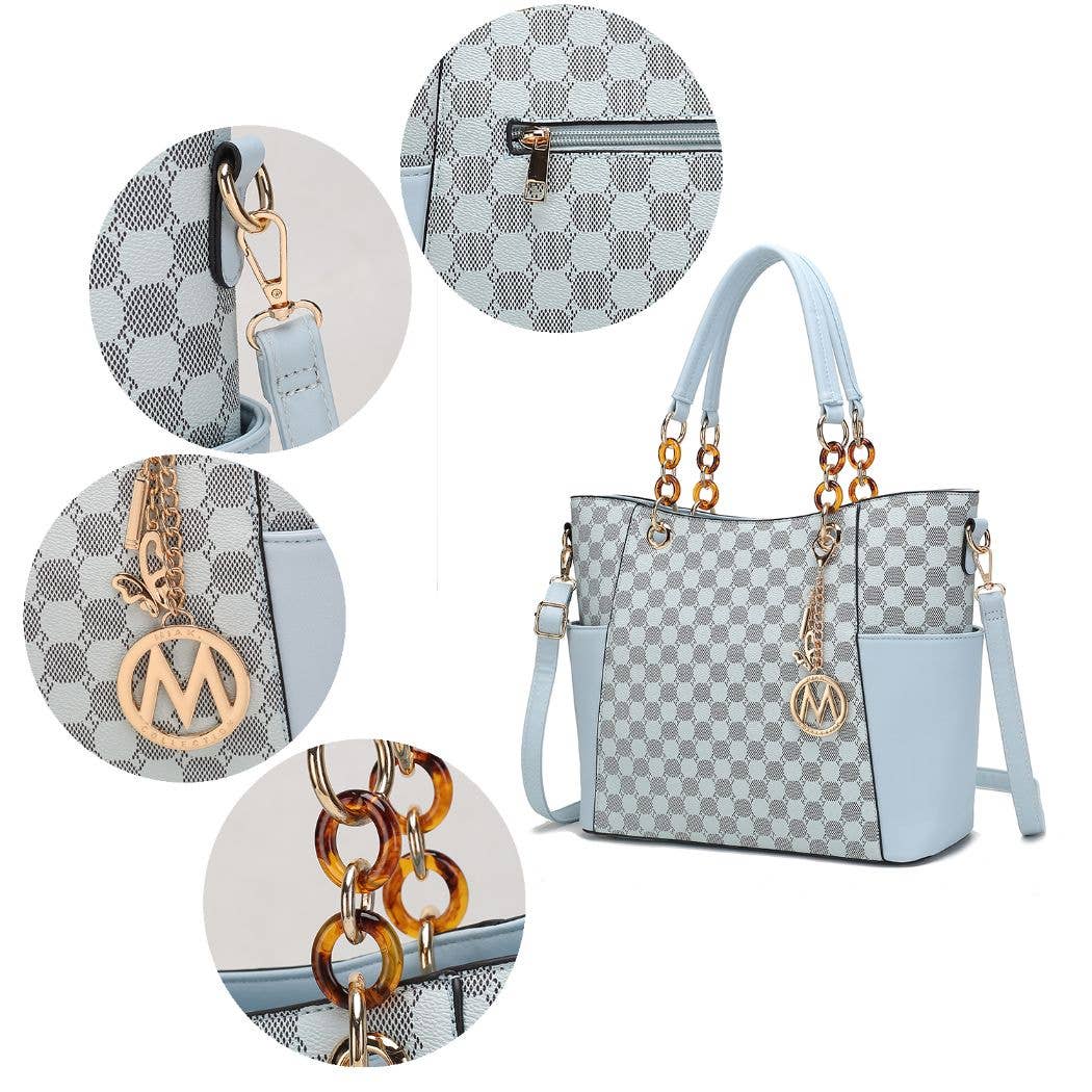 Sac à main Merlina pour femme avec portefeuille, 2 pièces