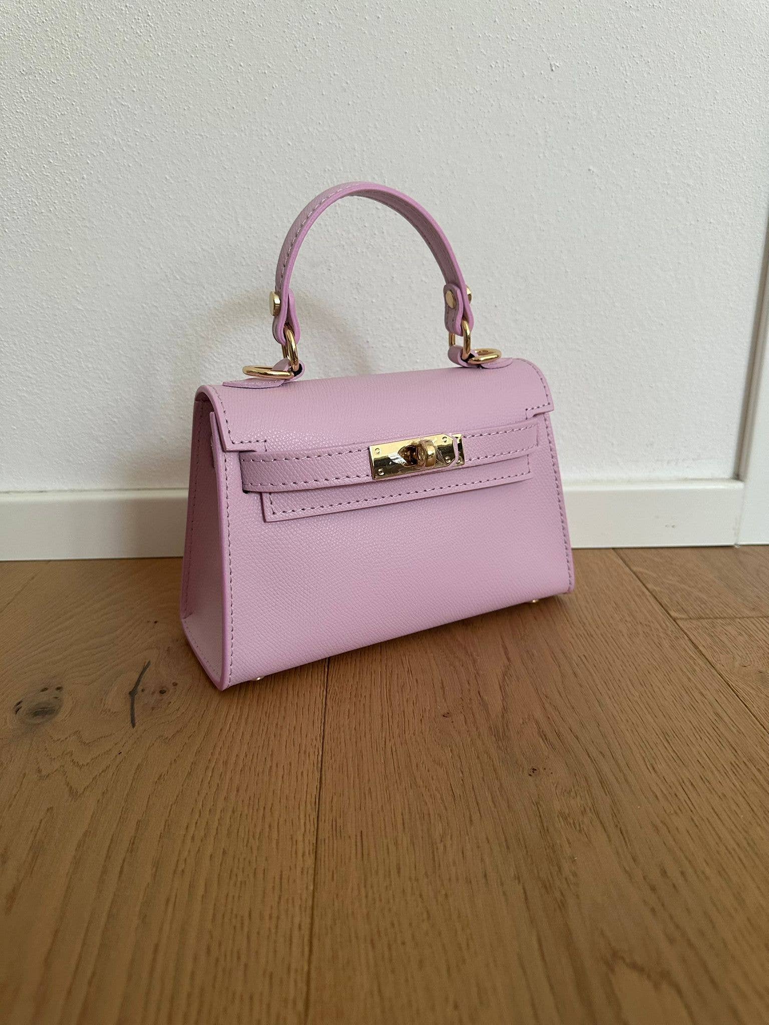 Sac à main MINI K en cuir véritable