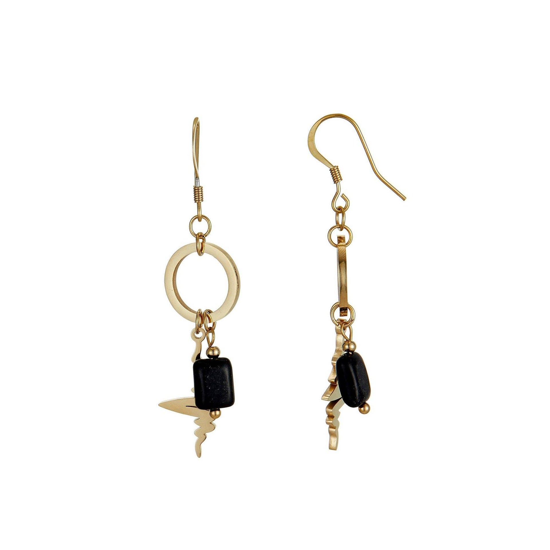Boucle d'oreille crochet Ursina en acier inoxydable